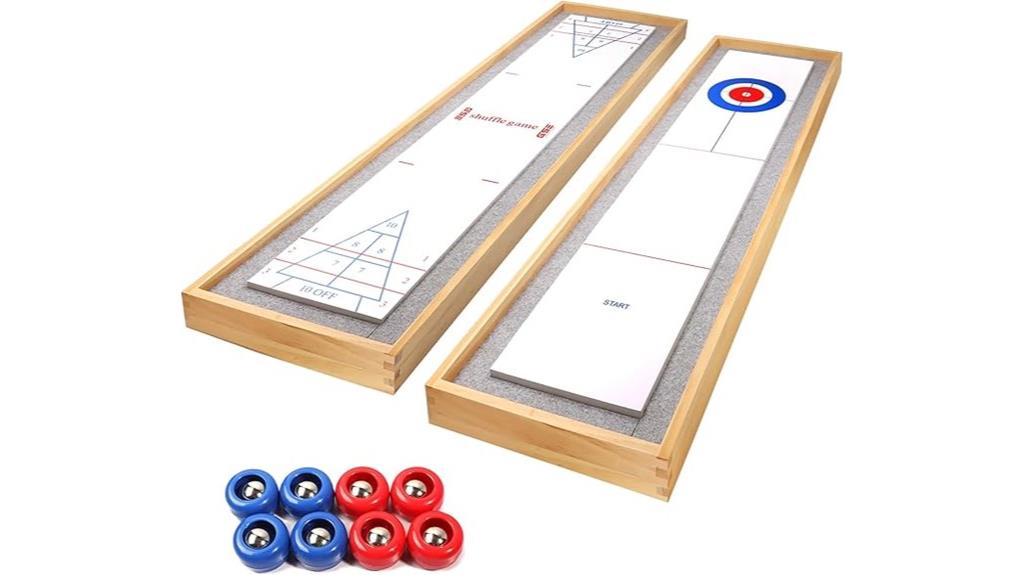 shuffleboard and curling set