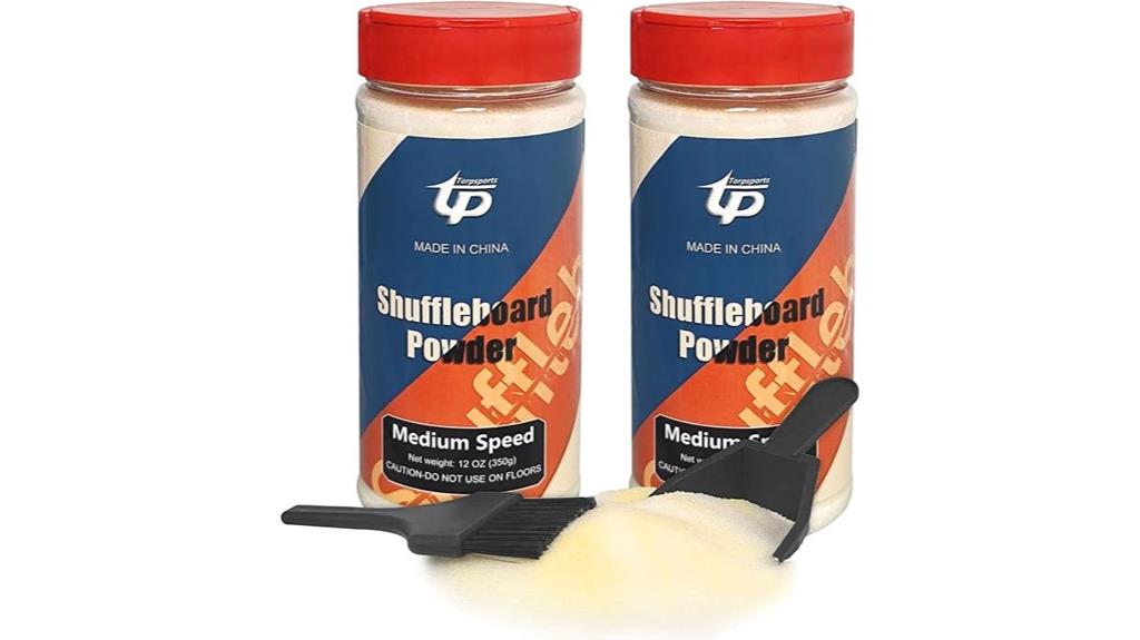 shuffleboard wax and brush
