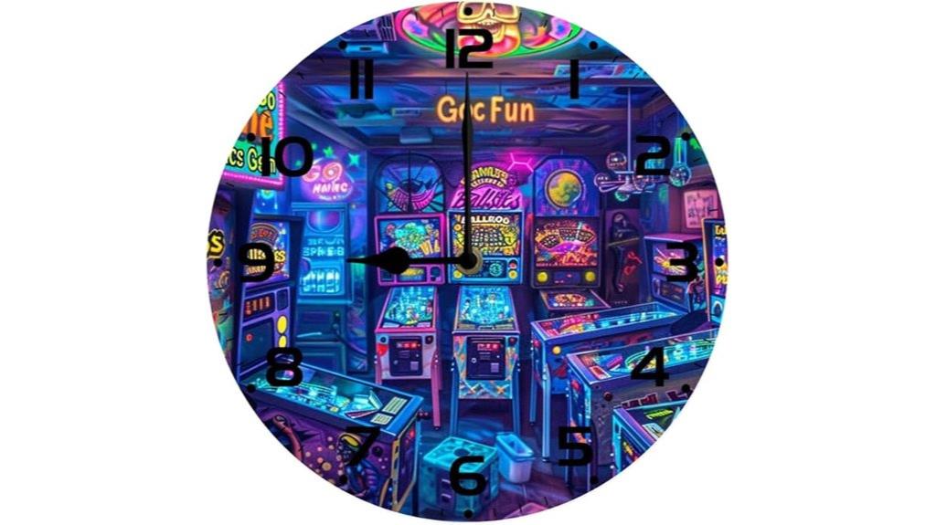 silent nordic wood clock