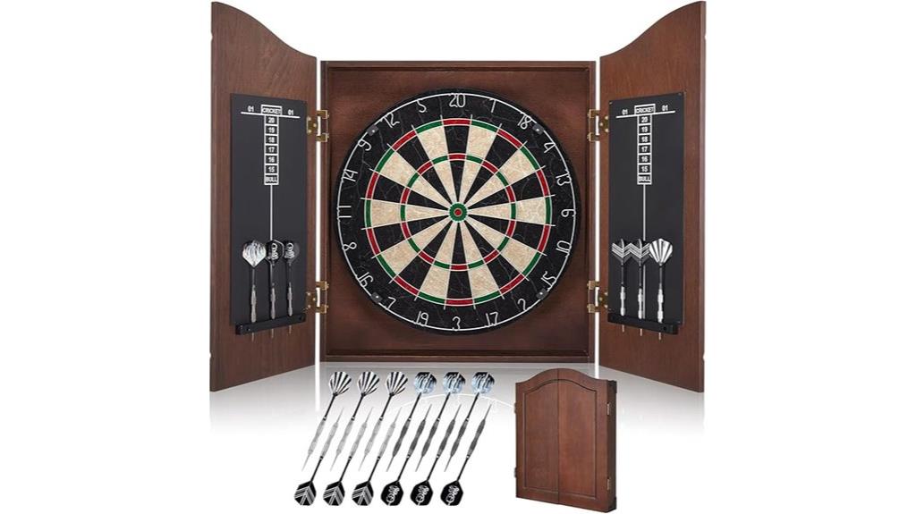 sisal dart set cabinet