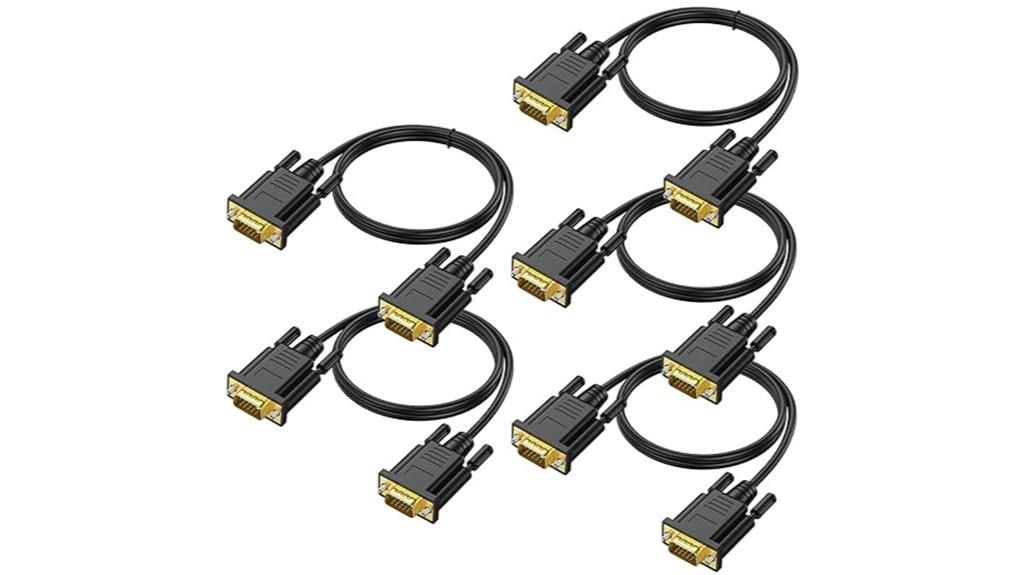 six foot vga cable pack