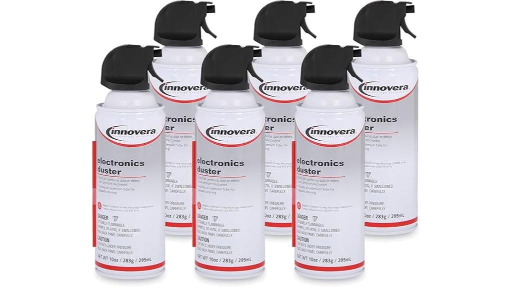 six pack compressed air dusters