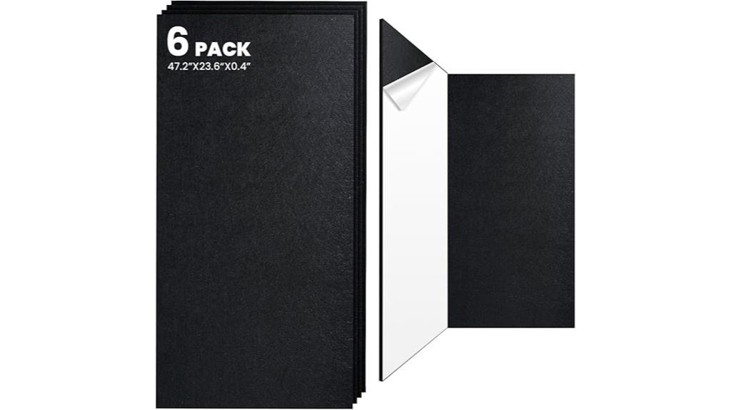 six pack soundproof panels