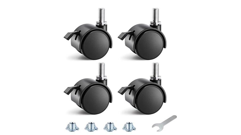 small 1 5 inch casters