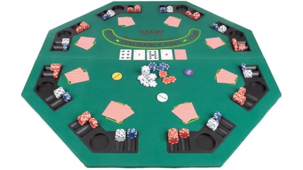 solid wood poker table