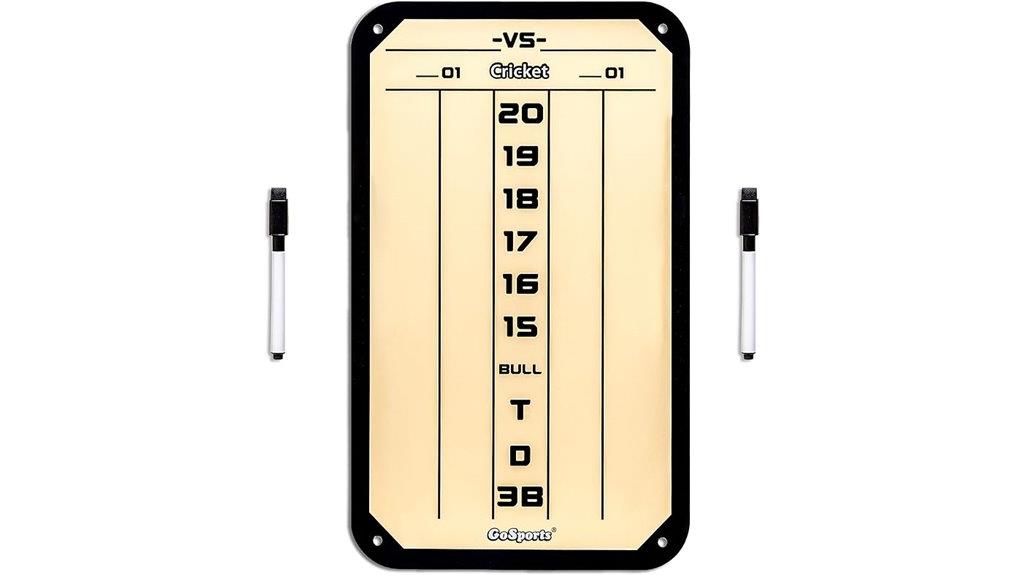 steel darts scoreboard