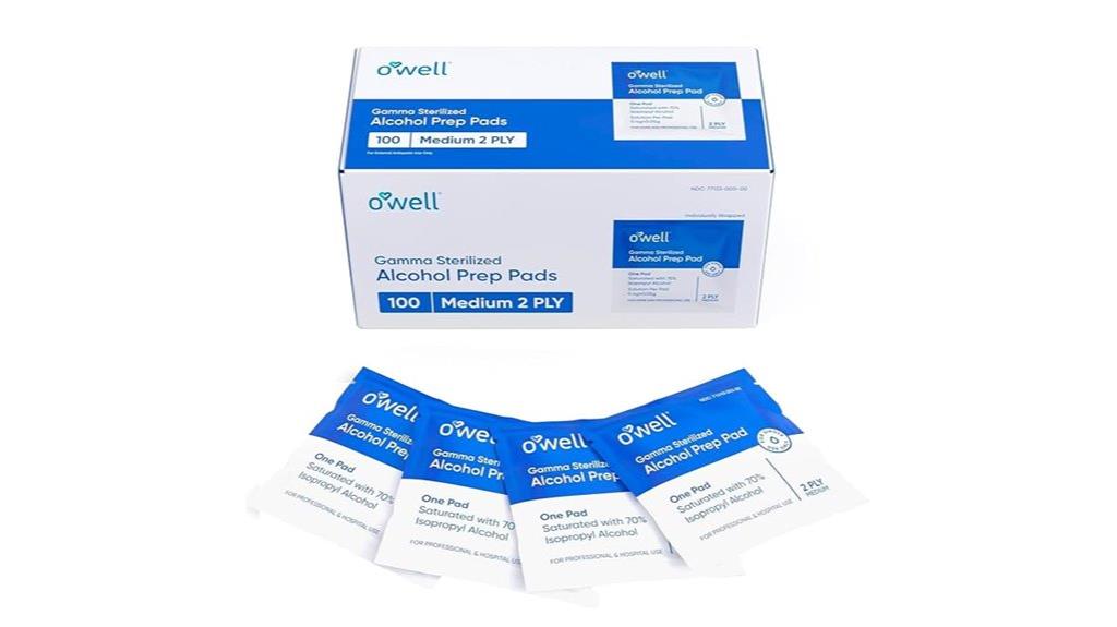 sterile alcohol skin wipes