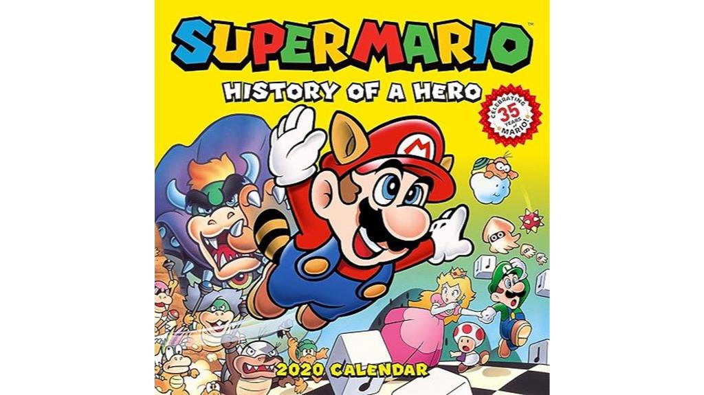 super mario retro calendar