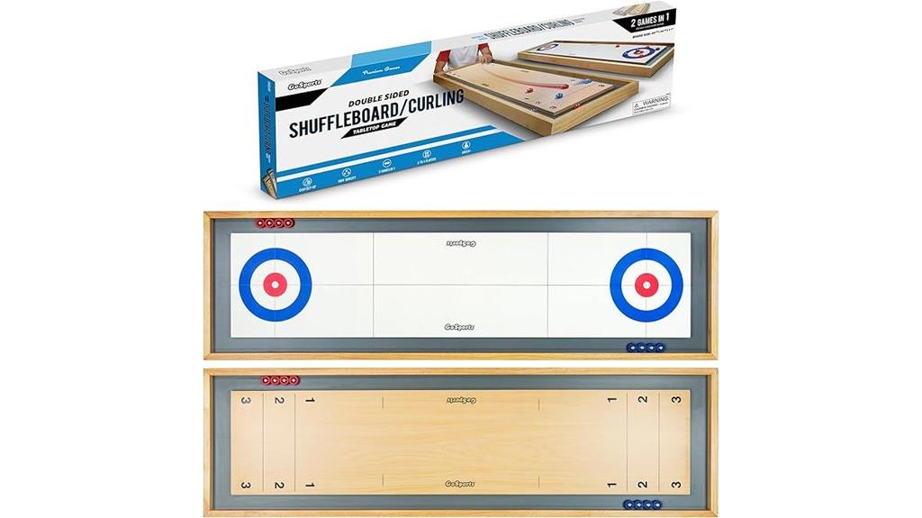 tabletop shuffleboard and curling