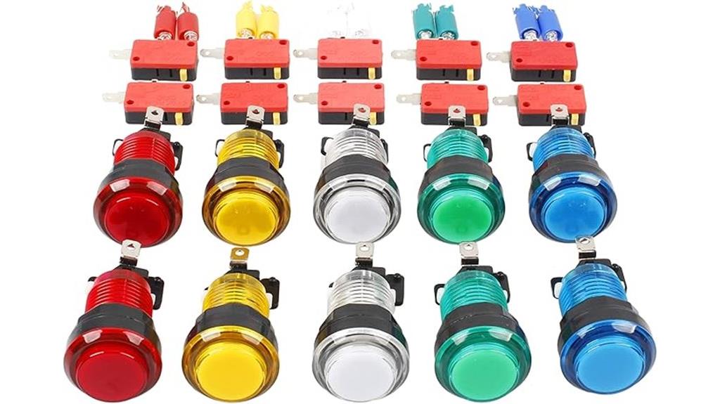 ten 12v arcade buttons