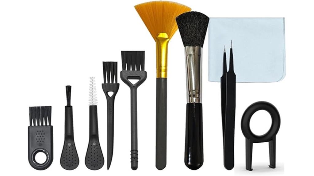 ten piece keyboard brush set