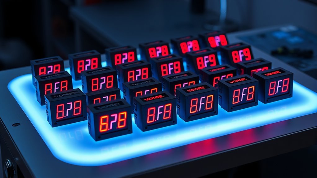top arcade voltage meters