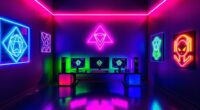 top gaming neon wall signs