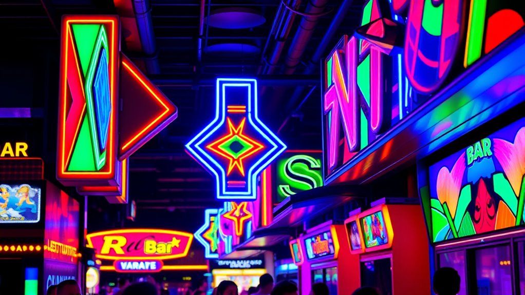 top led arcade signage