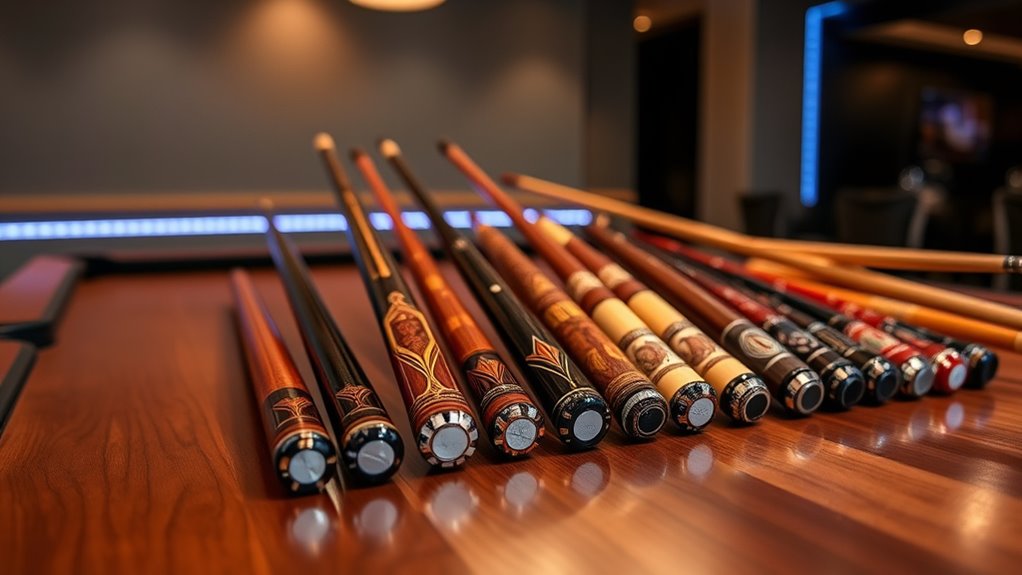 top luxury billiard cue sets