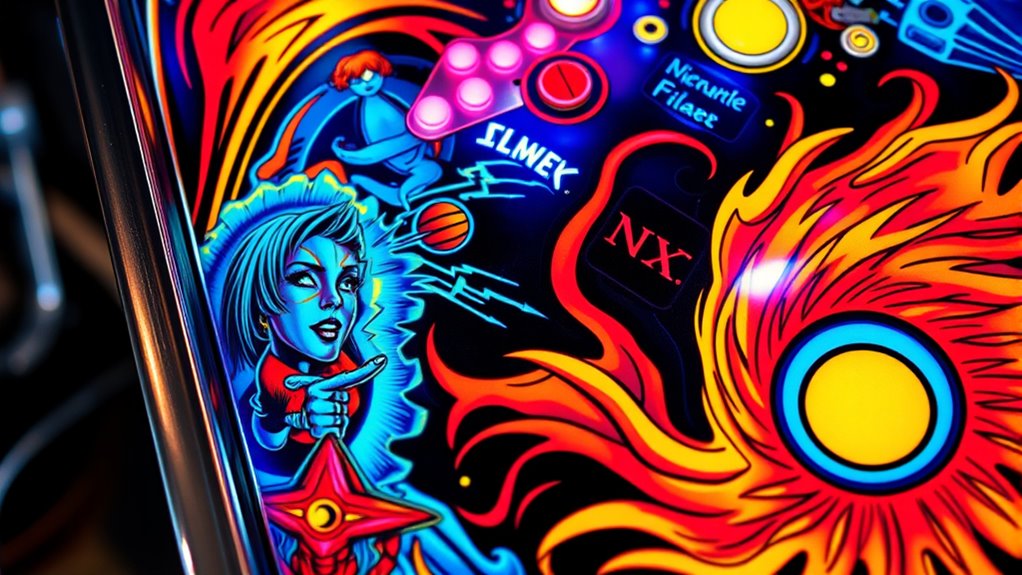 top pinball cabinet decal ideas