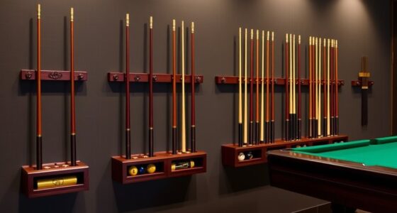 top wall mounted cue racks
