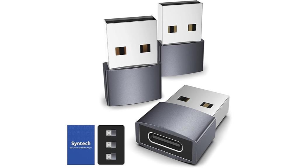 triple aluminum usb c adapters