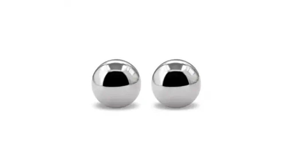 two chrome steel balls