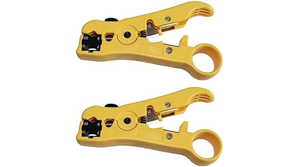two piece universal wire stripper
