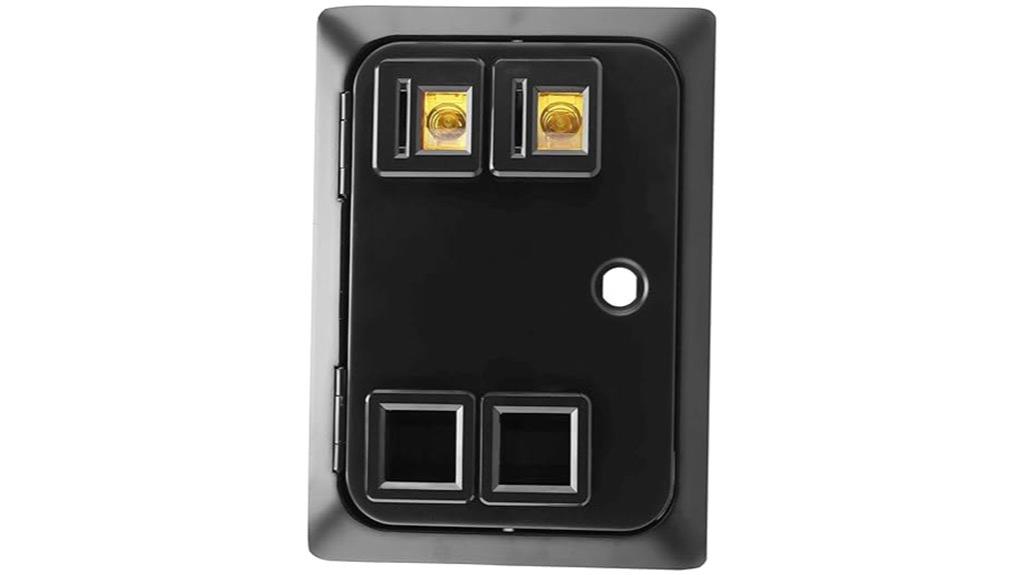 two slot coin door