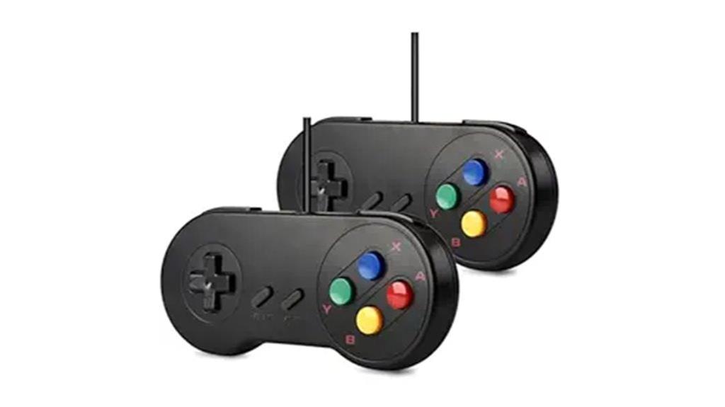 two snes usb controllers