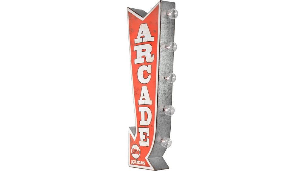 vintage arcade led sign