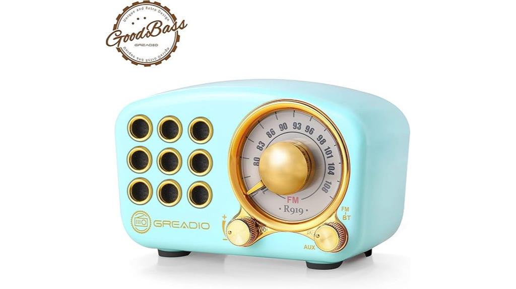 vintage bluetooth radio speaker