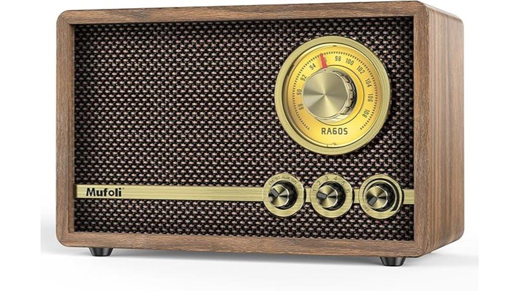 vintage fm bluetooth speaker