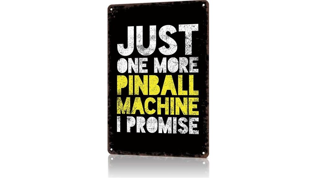 vintage pinball machine poster