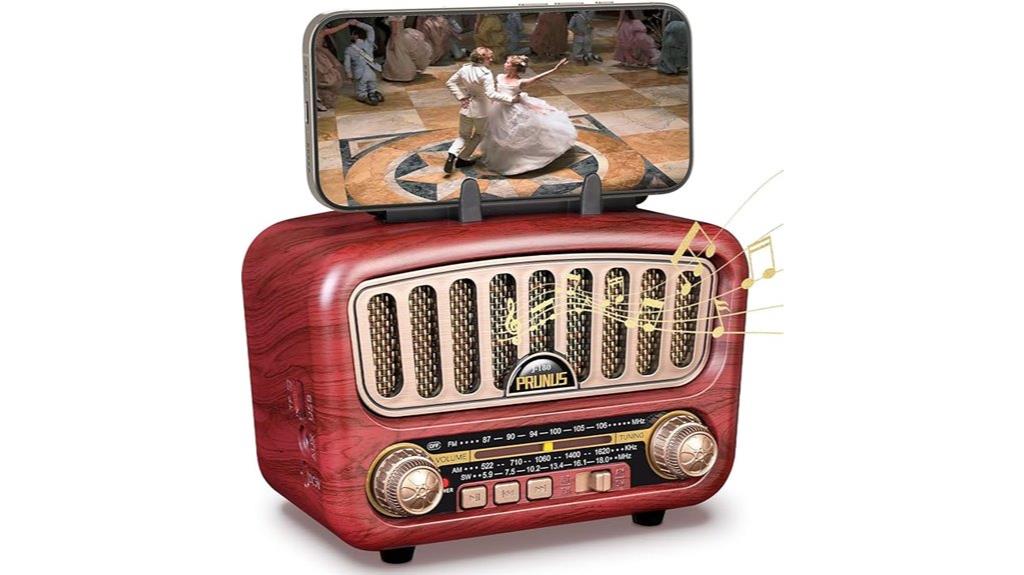 vintage retro bluetooth radio