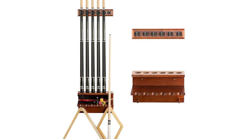wall mounted cue storage