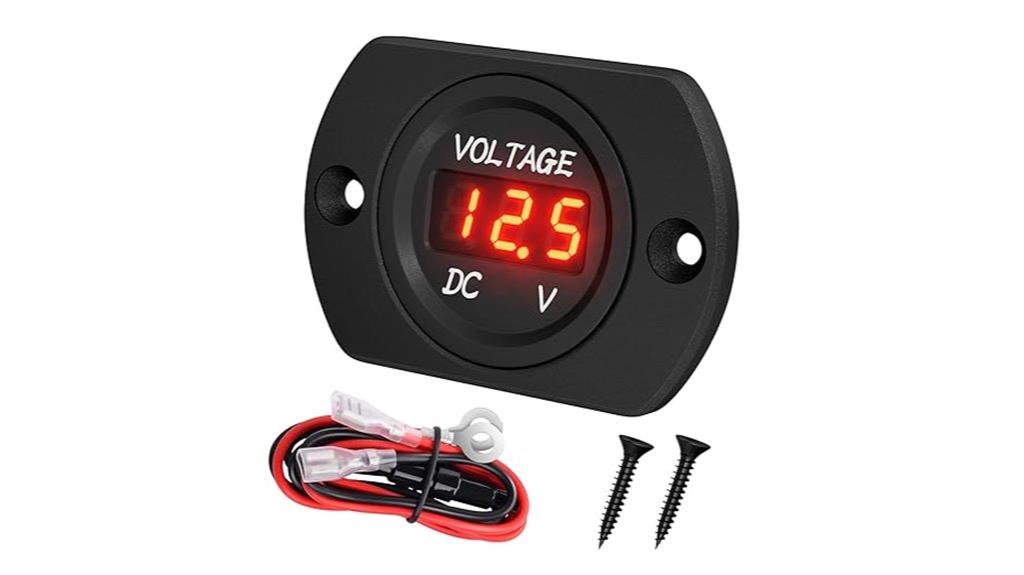 waterproof 12v digital meter