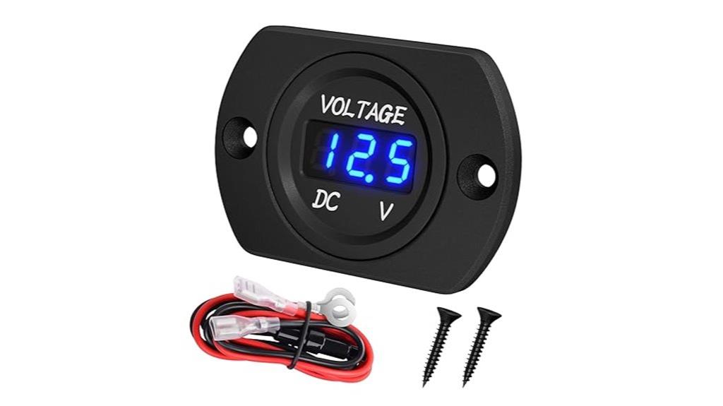 waterproof battery voltage meter