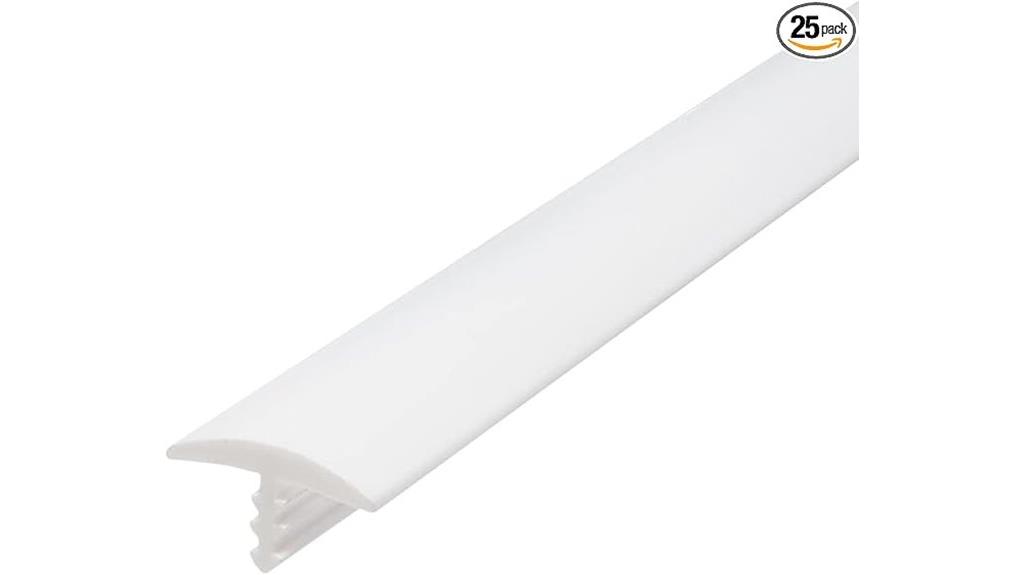 white 25 foot barb tee