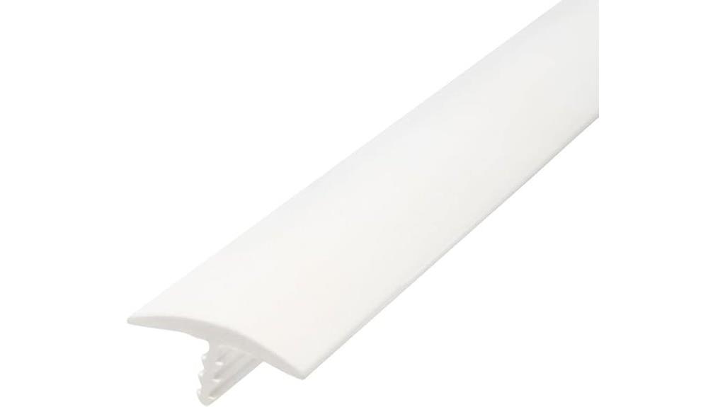 white 3 4 inch t molding