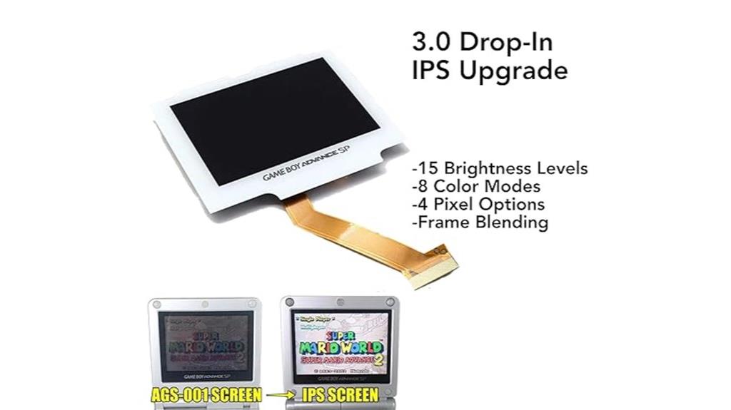 white gba sp backlight kit