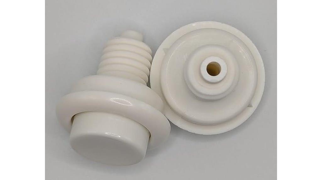 white pinball flipper buttons