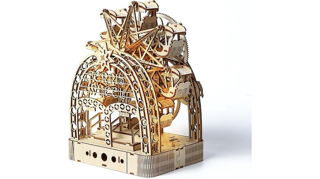 wooden ferris wheel puzzle