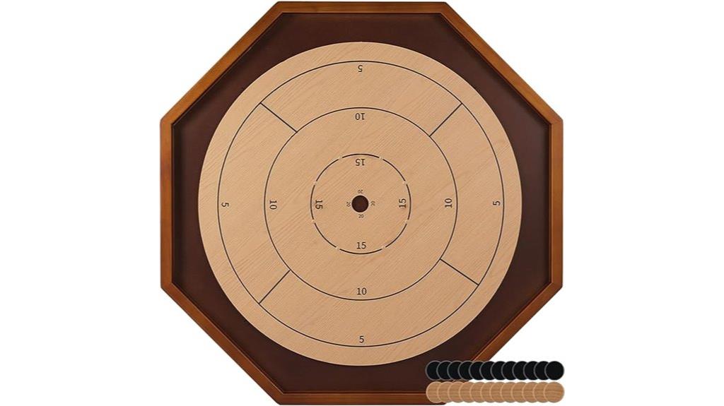 wooden octagon game set
