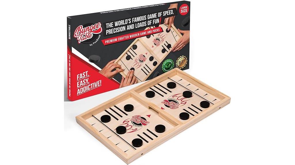 wooden sling puck game