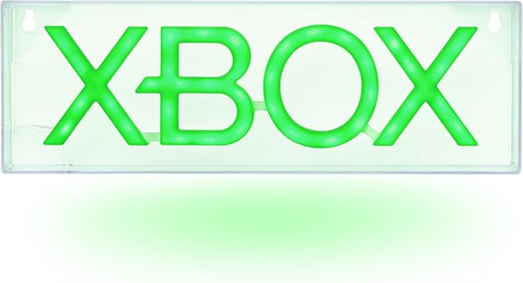 xbox neon gaming light