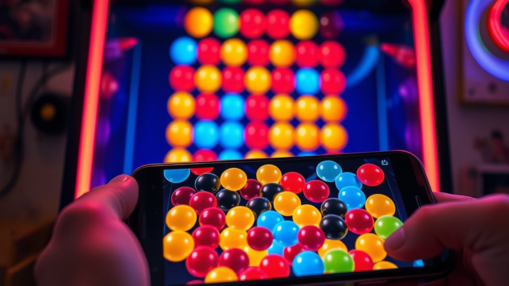 classic bubble popping game differences