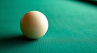 cloth impacts cue ball