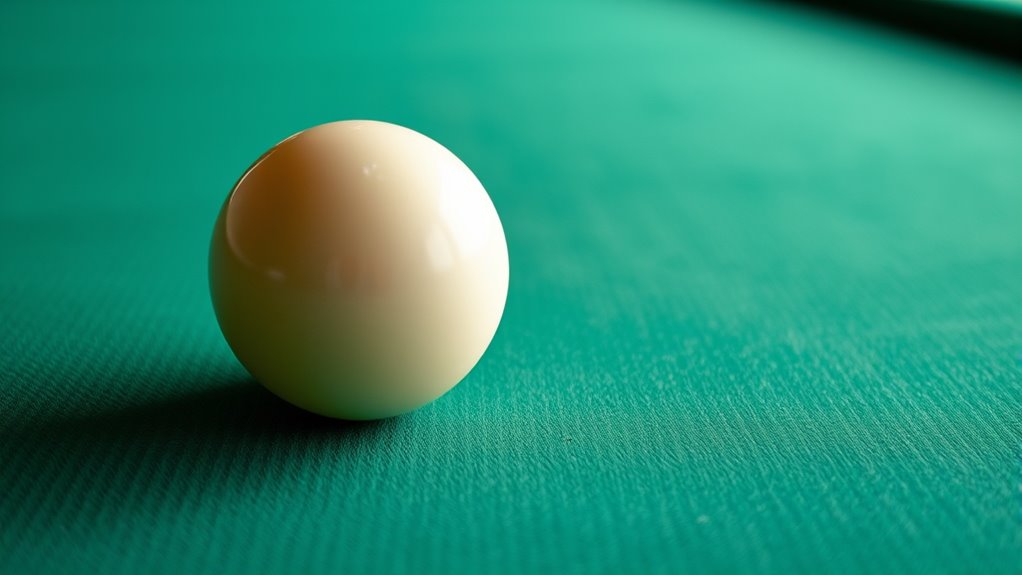 cloth impacts cue ball