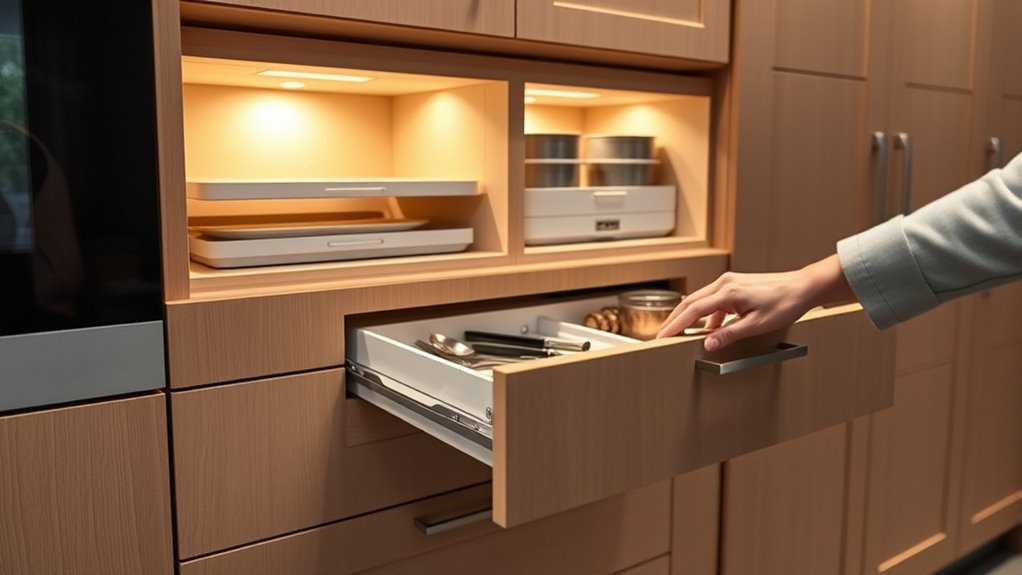 comfortable accessible cabinet design