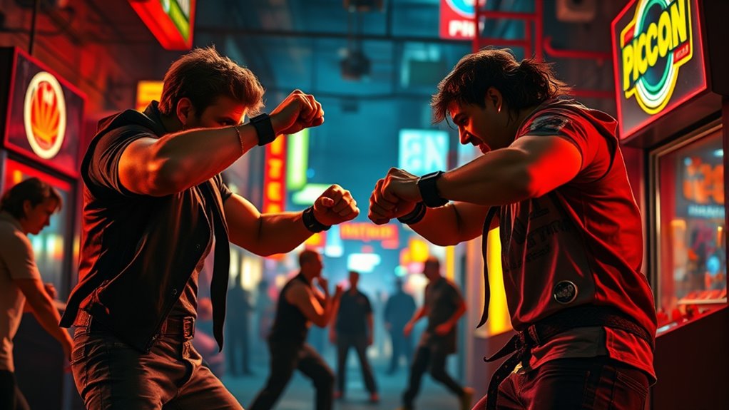 engaging nostalgic arcade combat