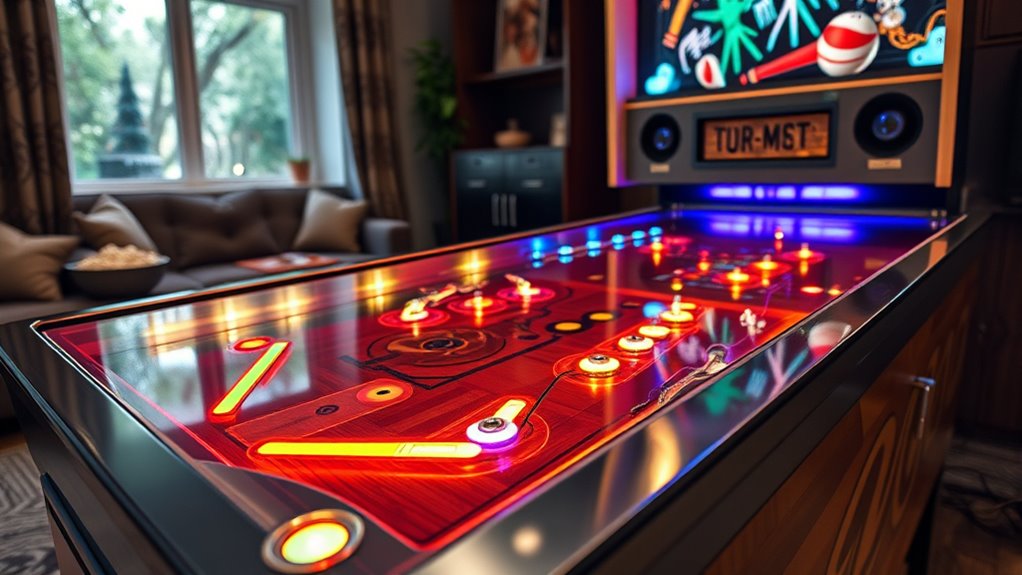 home arcade lighting sound setup