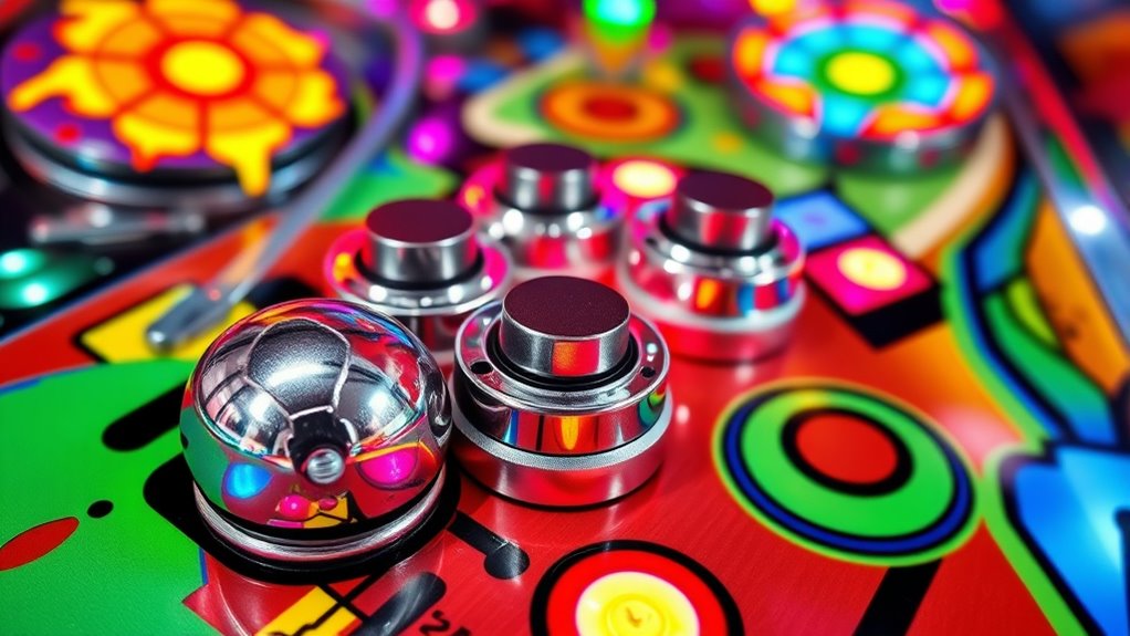 master bumpers targets flippers