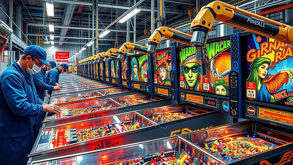 modern pinball manufacturing process